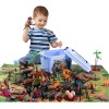Dinosaurios Jurassic 88 Piezas Con Mapa