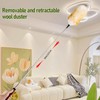 Mehellofeather Retractable Lambswool Duster 25-64 Inch Removable Telescopic Handle Wool