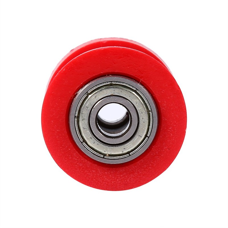 Universal Pulley Tensioner, 8mm ID Chain Roller Tensioner Guide Wheel,