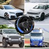 Adunsiaoto Non-Slip Breathable Steering Wheel Protection Interior Accessories for Car,