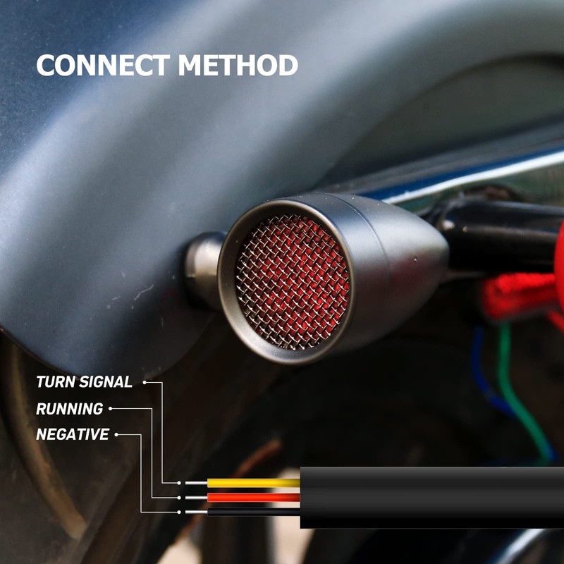 WTZMOTO LED Turn Signals for Motorcycle - Powersport Turn Signals