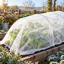 Non-Woven Plant Covers for Winter Protection – 0.95 oz Garden Cover Fabric for Outdoor Plants & Seasonal Protection