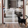 ZJSF Free Standing Indoor Dog Gate for The House Expandable