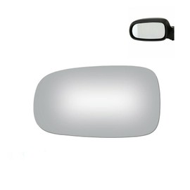 Adanz Mirror Glass fit for 2003-2011 Saab 9-3 2003-2009 Saab 9-5 2010-2011 Saab 9-3X Driver Left Side LH Non Heated With Adhesives