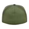 Lids Blank Full Court w/Colored Under Visor Fitted Cap Olive/Camo