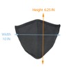 ililily Black Cotton Washable Nose Wired Face Mask Filter Pocket
