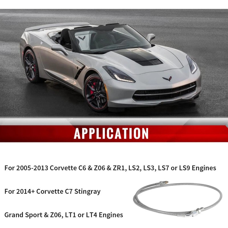 for Corvette Remote Clutch SPEED Bleeder Line for Corvette C6