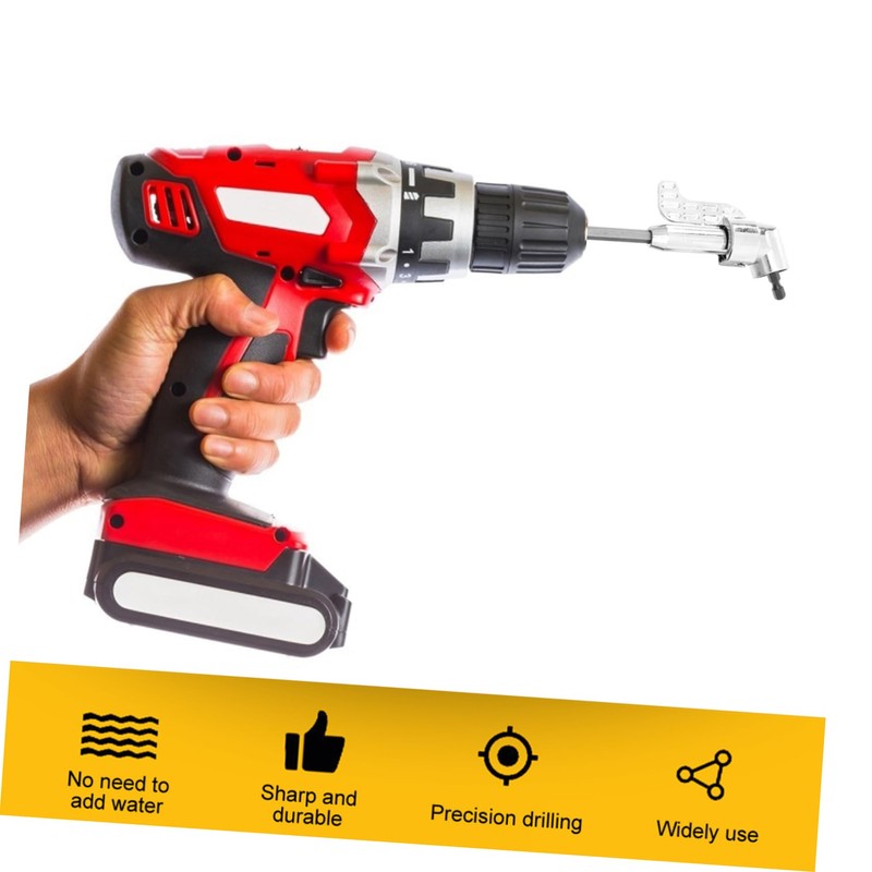 SHINEOFI 1Set Electric Screwdriver Adapter Right Angle Drill Accessories for