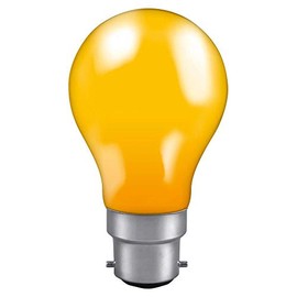 Crompton Lamps 25W GLS B22 Dimmable Coloured IP65 Amber