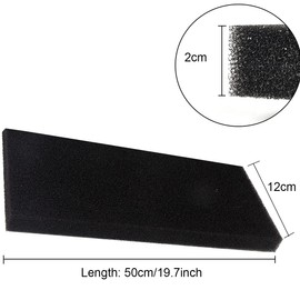 Caylingdee Filter Foam Sponges Aquarium Fish Tank Sponge Filter Bio Sponge Filter Media Pad Cut-to-Size Foam Pad for Aquarium Filter Fish Pond Tank, 50X12X2cm Large Pore