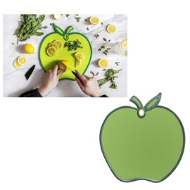 Green Apple Non Slip Chopping Board -Hygienic Cutting Board, Chopping Mat, Food Preparation Mat, Easy Prep & Serve 31 x 28cm (Green Apple Board)
