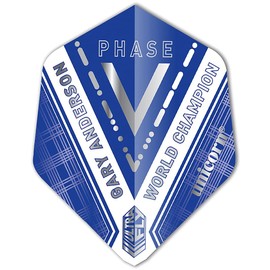 Unicorn UltraFly Gary Anderson Champion Phase 5 Dart Flight Aspect Ratio 2, World Champ P5 Clear, Aspect Ratio 2