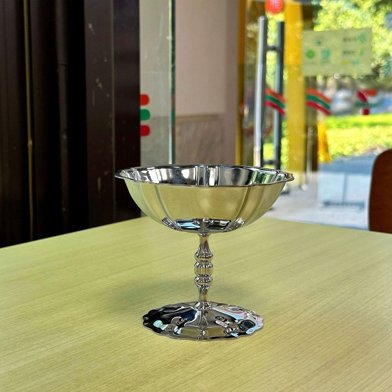 Stainless Steel Ice Cream Bowl, Pudding Cups, Sundae Trifle Bowl