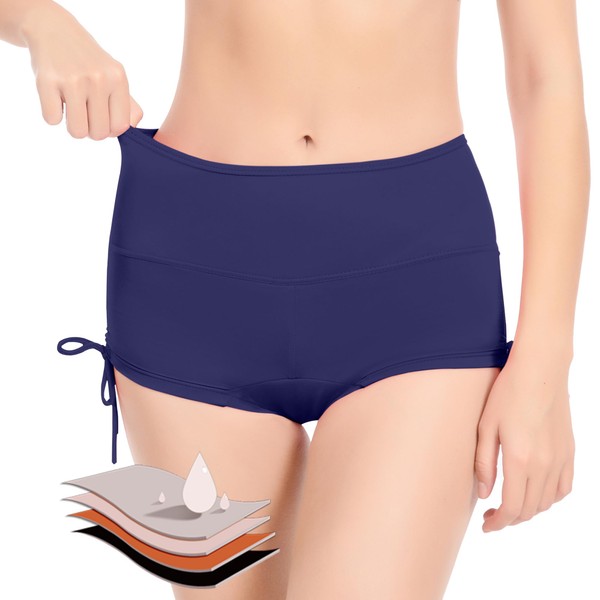 Mordlanka - Pantalones de baño de época con corbata ajustable