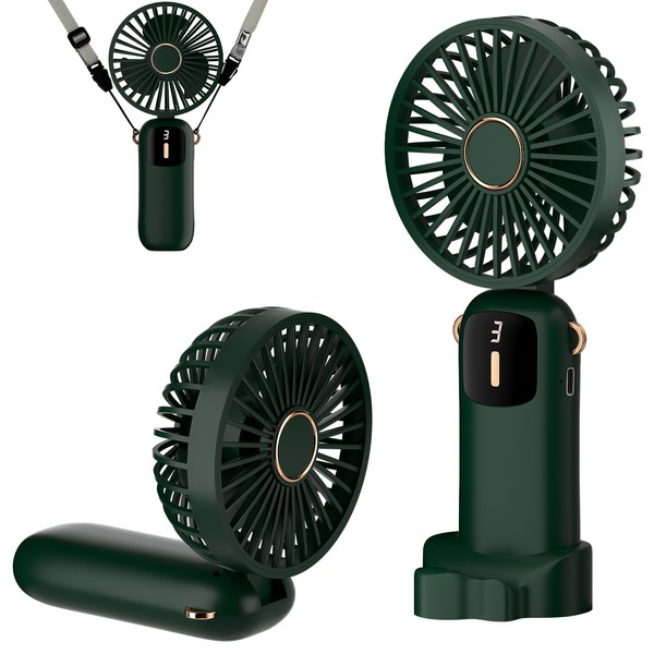 HUAXITRA Handheld Fan, Mini Portable Fan Handheld with 5 Speeds,