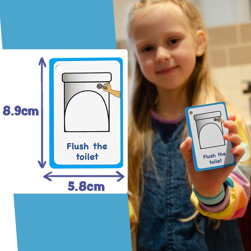 My Toilet Routine Cards 12 Flash Cards for Visual aid