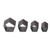 4Pcs Pentagon Cutting Punching Die Alloy Steel Leather Cutting Mold
