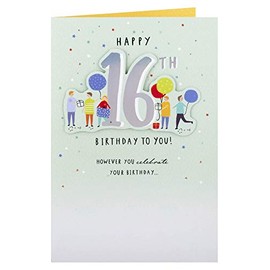 Clintons: Family & Friends 16th Birthday Card,16th Birthday, Boy | for him 235x155mm, multi, 1144300