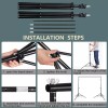 YADILALA Portafondos Fotográfico Ajustable Profesional 2*3m Con Clips