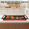 Rectangular Cast Iron Grill Pan Griddle Tray Enamel Grill Plate