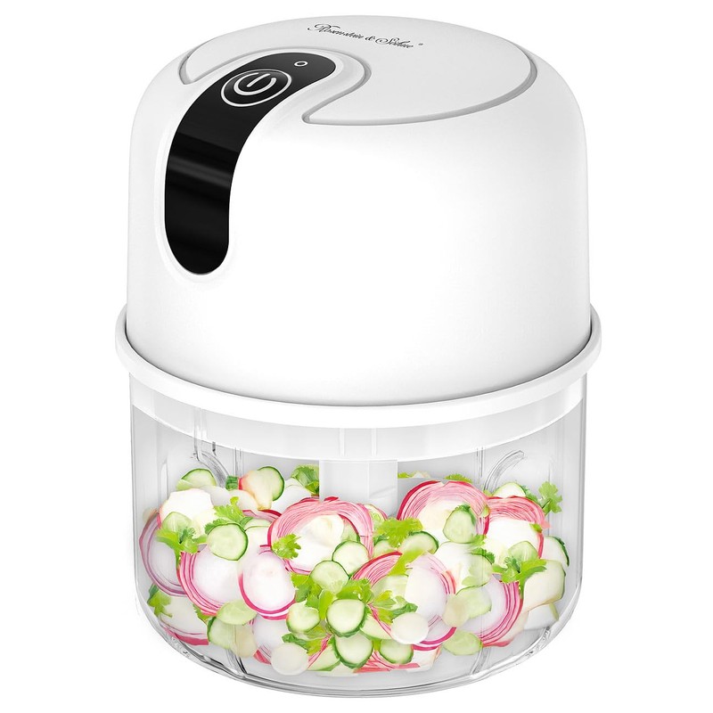Rosenstein & Söhne Garlic Chopper: Set of 2 Compact Cordless
