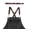 Under NY Sky Real Leather Strap for Apron - Cross