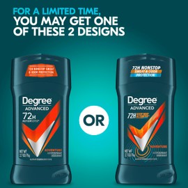 Degree Men Antiperspirant Deodorant Adventure 72-Hour Sweat and Odor Protection Antiperspirant For Men With Body Heat Activated Technology 2.7 oz