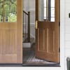 Malimali 4 Pack Gold Barn Door Handles, 5" Hole Center