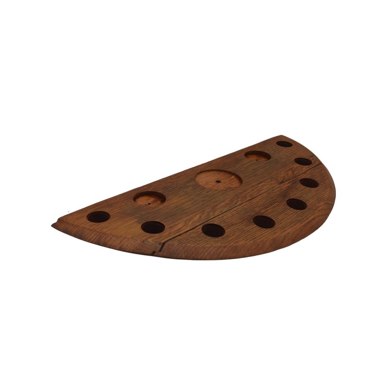 Bourbon Cork Display From a Bourbon Barrel Lid English Chestnut