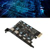 UP5300 5 Ports USB 3.1 PCIe Expansion Card 5Gbps Fast