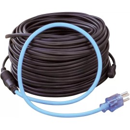 Clear Power 120ft Roof & Gutter Deicing Kit 600W, 2ft 18/3 SJTW Power Cord w/Power Indicator