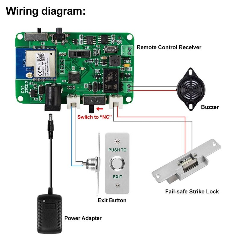 YiToo WiFi Tuya Access Control Fail-Safe Electric Strike Door Lock