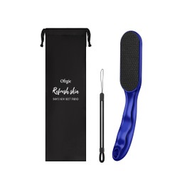 Beyond The Cream Veins Grain Foot File, Nano Glass Foot File, Hard Skin Callus Remover, Professional Pedicure Tool, Anti-Slip Handle Rope & Storage Bag, Ideal Gift for Beauty & Fitness Lovers, Blue
