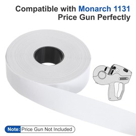 Feekoon White Pricing Labels Compatible with Monarch 1131 Price Gun, 10 Rolls of 25,000 Labels, 0.75" x 0.4375"