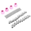 44 Pcs Plasma Cutter Accessory Nozzle Electrode Shielding for AG