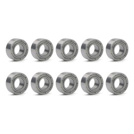Unxuey Pack of 10 5 x 10 x 4 mm Miniature Steel Deep Groove Ball Bearings Skateboard Bearings MR105ZZ L-1050ZZ Pack of 10