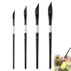 4 Pcs Dagger Tip Artist Paint Brushes, Watercolour Painting Tool