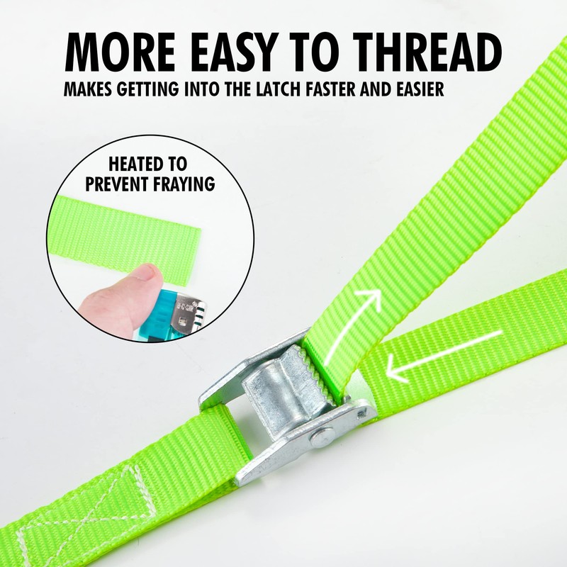 Cartman 1" x 12'Lashing Straps Cargo Tie-Down Strap Up to