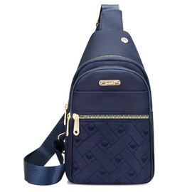 Summer Quilted Texture Zipper Fanny Pack, Designer Crossbody Bag, Casual Solid Color Chest Belt Bum Bag for Women, 2024 Trendy Daily Commuting Bag, Girl Fashionable Crossbody Bag, Fall Outfits, Fall Freshness - Color: Royal Blue, Size: Please Refer To Th