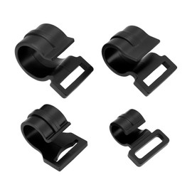 VGOL Pack of 40 Tent Pole Clips Clamp Fasteners Replacement Part 12 mm 17 mm 19 mm 24 mm ID Plastic C-Clamp Suitable for Outdoor Camping Fix Tent Cover