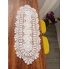 Laivigo- Handmade Crochet Lace Oval Lucky Flower Tablecloth Table Runner