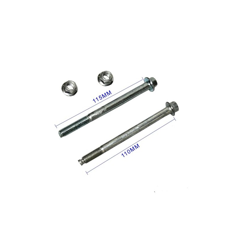 TDR 2pcs 10mm 110mm TOP BOTTOM ENGINE MOUNTING BOLTS 125cc