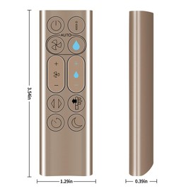 ZWP New Replacement Remote Control Compatible for Dyson PH04 PH3A PH01 PH02 PH03 Air Purifier and Tower Fan (Golden)