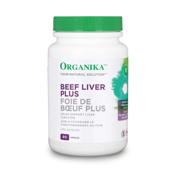 Organika Beef Liver Plus Choline- Sourced from Grass-Fed + Finished