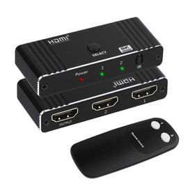hdmi 2.1 switcher 8k@60hz, 4K@120Hz, 1080P@240Hz hdmi splitter 2 input, 1 output, 1 input, 2 output, bi-directional hdmi selector manual hdmi switcher