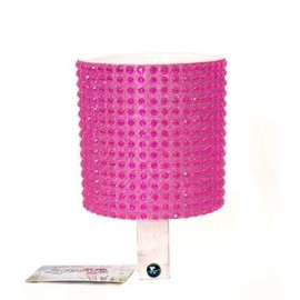 Cruiser Candy Rhinestone Bicycle Drink Holder, EBike Cup Holder, Bicycle Cell Phone Holder, Super Sparkle, Super Snazzy, Super Fun Super Wow! (Hot Pink On White)