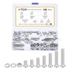 DTGN 150Pcs M6-1x10/12/16/20/25/30/35mm Button Head Socket Cap Screws - 304