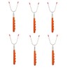 Telescopic Roasting Fork,6PCS Stainless Steel Barbecue Skewer,Marshmallows Roasting Stick,Hot Dog