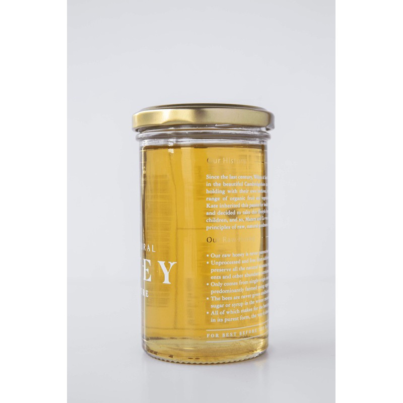 Maters & Co Unpasteurised 100% Pure Cambridgeshire Spring Honey 325g,