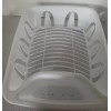 Essentials White Plastic Dish Drainer - 11.25'' x 13.75'' x